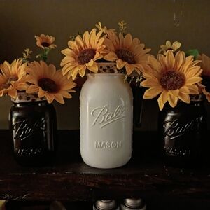 Mason Jar Sunflower Arrangement